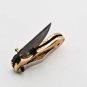 Handmade Damascus Folding Pocket knife Hunting knife 100% Handmade Damascus Steel Handle Copper
