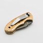 Handmade Damascus Folding Pocket knife Hunting knife 100% Handmade Damascus Steel Handle Copper