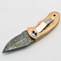 Handmade Damascus Folding Pocket knife Hunting knife 100% Handmade Damascus Steel Handle Copper