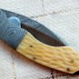 8.5"" Inch Custom Hand Made Forged Damascus Steel Hunting Folding Knife Fixed Blade