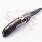 7.5" Handmade Damascus Folding Pocket knife Hunting knife 100% Handmade Damascus Steel Handle Tali