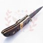 7.5" Handmade Damascus Folding Pocket knife Hunting knife 100% Handmade Damascus Steel Handle Tali