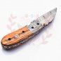 6.75" Handmade Damascus Folding Pocket knife Hunting knife 100% Handmade Damascus Steel Handle