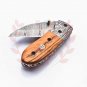 6.75" Handmade Damascus Folding Pocket knife Hunting knife 100% Handmade Damascus Steel Handle