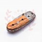 6.75" Handmade Damascus Folding Pocket knife Hunting knife 100% Handmade Damascus Steel Handle