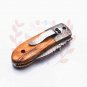 6.75" Handmade Damascus Folding Pocket knife Hunting knife 100% Handmade Damascus Steel Handle