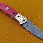 8.0 '' Custom Hand Made Forged knife Hunter Knife Damascus Steel Bowie Knife Handle Camel Bone