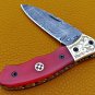 8.0 '' Custom Hand Made Forged knife Hunter Knife Damascus Steel Bowie Knife Handle Camel Bone