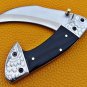 8.0'' Custom Hand Made Forged knife Hunter Knife Damascus Steel Bowie Knife Handle Camel Bone