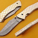 8.0'' Custom Hand Made Forged knife Hunter Knife Damascus Steel Bowie Knife