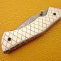 8.0'' Custom Hand Made Forged knife Hunter Knife Damascus Steel Bowie Knife