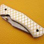 8.0'' Custom Hand Made Forged knife Hunter Knife Damascus Steel Bowie Knife