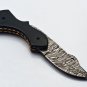 Handmade Damascus Folding Pocket knife Hunting knife 100% Handmade Damascus Steel Handle Wood