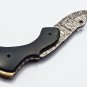 Handmade Damascus Folding Pocket knife Hunting knife 100% Handmade Damascus Steel Handle Wood