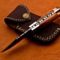 6.5" Handmade Damascus Folding Pocket knife Hunting knife 100% Handmade Damascus Steel