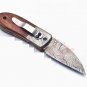 8.25" Handmade Damascus Folding Pocket knife Hunting knife 100% Handmade Damascus Steel Handle Tali