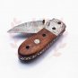 8.25" Handmade Damascus Folding Pocket knife Hunting knife 100% Handmade Damascus Steel Handle Tali
