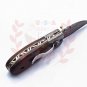 8.25" Handmade Damascus Folding Pocket knife Hunting knife 100% Handmade Damascus Steel Handle Tali