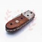 8.25" Handmade Damascus Folding Pocket knife Hunting knife 100% Handmade Damascus Steel Handle Tali