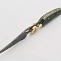 10'' Folding Hunter Pocket Knife Custom Hand Made Forged Damascus Steel Bowie Knife Bone Handle