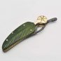 10'' Folding Hunter Pocket Knife Custom Hand Made Forged Damascus Steel Bowie Knife Bone Handle