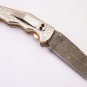 Handmade Damascus Folding Pocket knife Hunting knife 100% Handmade Damascus