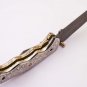 Handmade Damascus Folding Pocket knife Hunting knife 100% Handmade Damascus