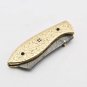 Handmade Damascus Folding Pocket knife Hunting knife 100% Handmade Damascus Steel Handle