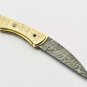 Handmade Damascus Folding Pocket knife Hunting knife 100% Handmade Damascus Steel