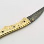 Handmade Damascus Folding Pocket knife Hunting knife 100% Handmade Damascus Steel