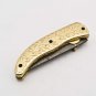 Handmade Damascus Folding Pocket knife Hunting knife 100% Handmade Damascus