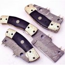 Handmade Damascus Folding Pocket knife Hunting knife 100% Handmade Damascus Steel