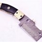Handmade Damascus Folding Pocket knife Hunting knife 100% Handmade Damascus Steel