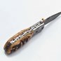 Handmade Damascus Folding Pocket knife Hunting knife 100% Handmade Handle Ram