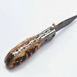 Handmade Damascus Folding Pocket knife Hunting knife 100% Handmade Handle Ram