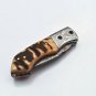 Handmade Damascus Folding Pocket knife Hunting knife 100% Handmade Handle Ram
