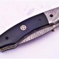 Handmade Damascus Folding Pocket knife Hunting knife 100% Handmade Damascus