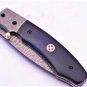 Handmade Damascus Folding Pocket knife Hunting knife 100% Handmade Damascus