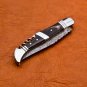 8.75" Handmade Damascus Folding Pocket knife Hunting knife 100% Handmade Damascus