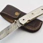 Handmade Damascus Folding Pocket knife Hunting knife 100% Handmade Damascus