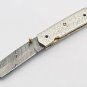 Handmade Damascus Folding Pocket knife Hunting knife 100% Handmade Damascus