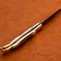 8.75" Handmade Damascus Folding Pocket knife Hunting knife 100% Handmade Damascus Steel