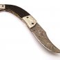 8.5" Handmade Damascus Folding Pocket knife Hunting knife %100 Handmade Damascus