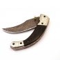 8.5" Handmade Damascus Folding Pocket knife Hunting knife %100 Handmade Damascus