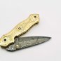 Handmade Damascus Folding Pocket knife Hunting knife 100% Handmade Damascus