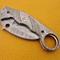 8.5" Handmade Damascus Folding Pocket knife Karambit Knife Hunting knife Handle Damascus