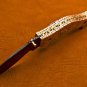 8.25" Handmade Damascus Folding Pocket knife Hunting knife 100% Handmade Damascus