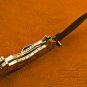 8.25" Handmade Damascus Folding Pocket knife Hunting knife 100% Handmade Damascus