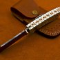 8'' Handmade Damascus Folding Pocket knife Hunting knife 100% Handmade Damascus