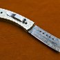 8'' Handmade Damascus Folding Pocket knife Hunting knife 100% Handmade Damascus